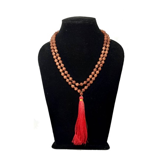 Sun Sitara Mala Original 108 Beads Sunstone Rosary For Positivity Healing Sun Sitara Mala Original 108 Beads Sunstone Rosary For Positivity Healing